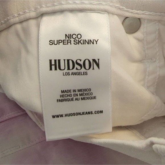 Hudson Nico super skinny stretch tie-dye boho mid rise jeans size 27 new!!! - Picture 7 of 10